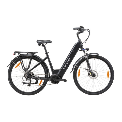 TTGO ZZ-28ST Elektrisches Fahrrad - 250W Motor 36V20AH Akku 28 Zoll Reifen Scheibenbremse - Schwarz