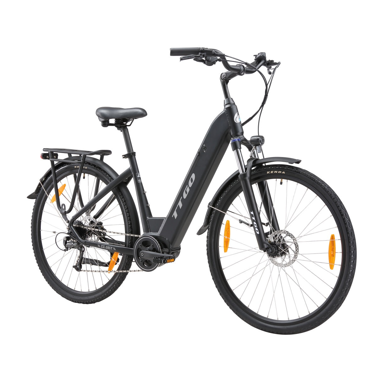 TTGO ZZ-28ST Electric Bicycle - 250W Motor 36V20AH Battery 28 Inch Tires Disc Brake - Black