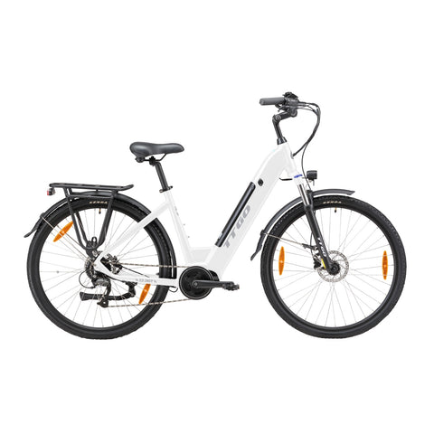 TTGO ZZ-28ST Elektrisches Fahrrad - 250W Motor 36V20AH Akku 28 Zoll Reifen Scheibenbremse - Weiß