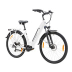 TTGO ZZ-28ST Electric Bicycle - 250W Motor 36V20AH Battery 28 Inch Tires Disc Brake - White