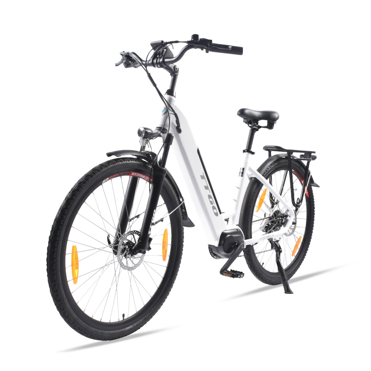 Vélo électrique TTGO LK-ZZ-28ST - Moteur 250W Batterie 36V20AH Pneus 28 pouces Frein à disque hydraulique - Blanc