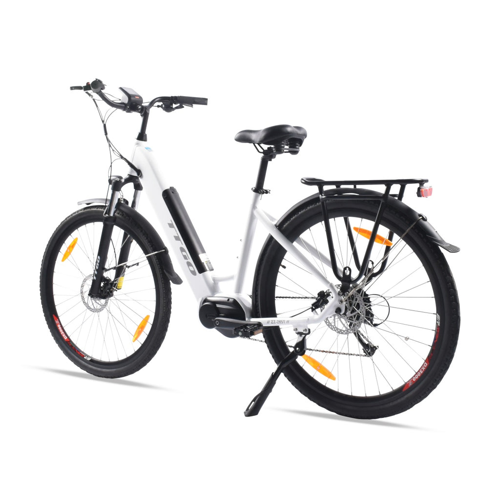 Vélo électrique TTGO LK-ZZ-28ST - Moteur 250W Batterie 36V20AH Pneus 28 pouces Frein à disque hydraulique - Blanc