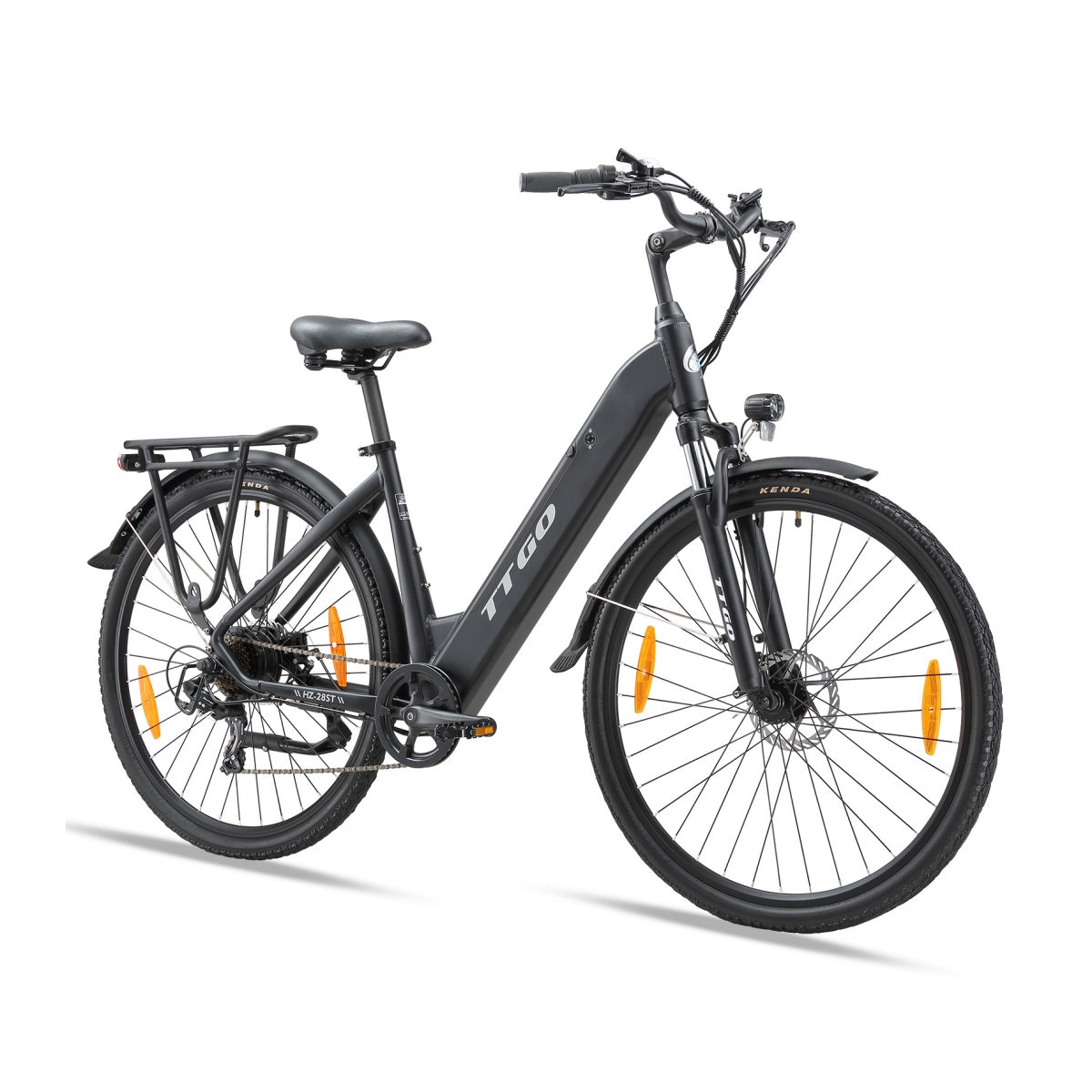 Vélo électrique TTGO HZ-28ST - Moteur 250W Batterie 36V20AH Pneus 28 pouces Freins à disque mécaniques - Noir