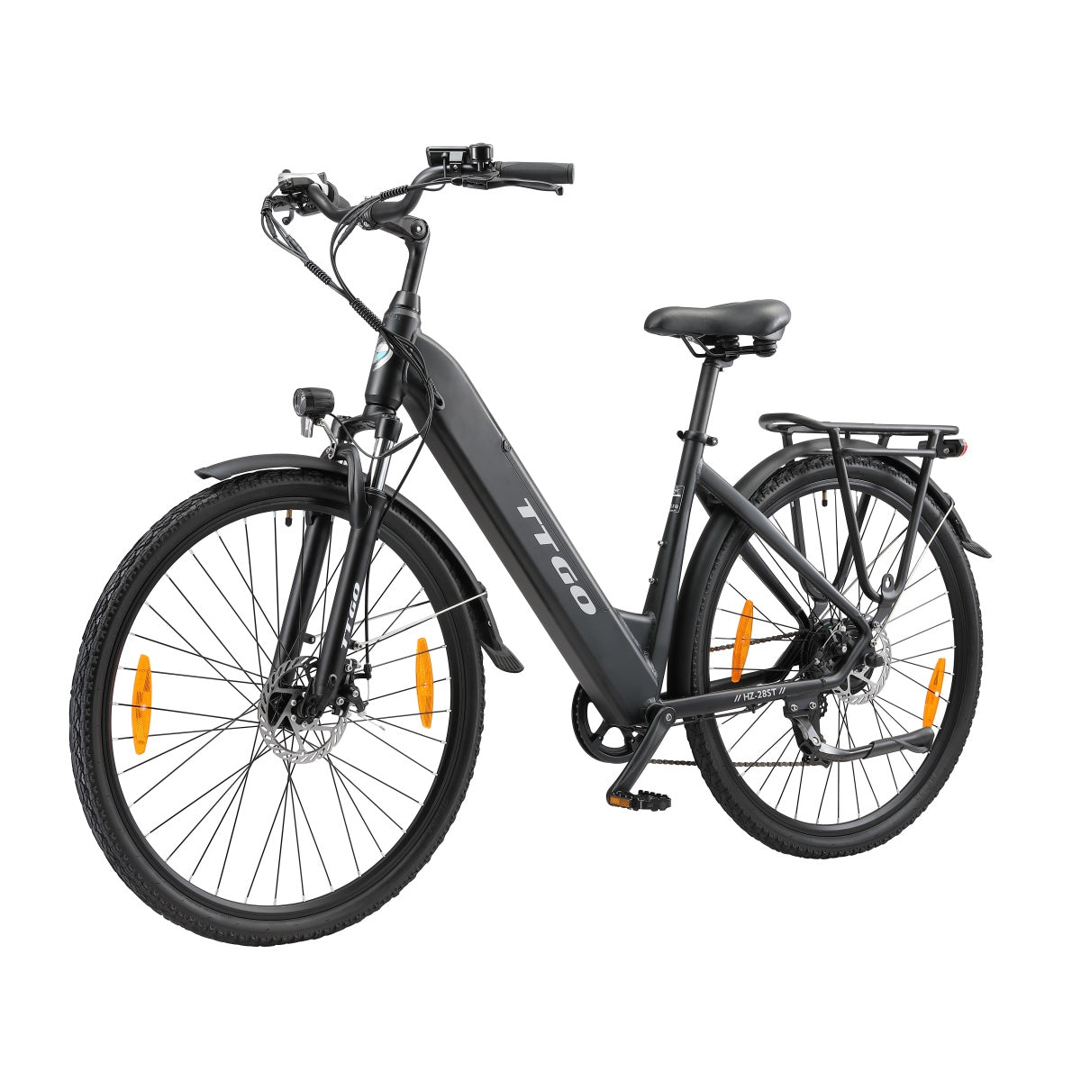 Vélo électrique TTGO HZ-28ST - Moteur 250W Batterie 36V20AH Pneus 28 pouces Freins à disque mécaniques - Noir