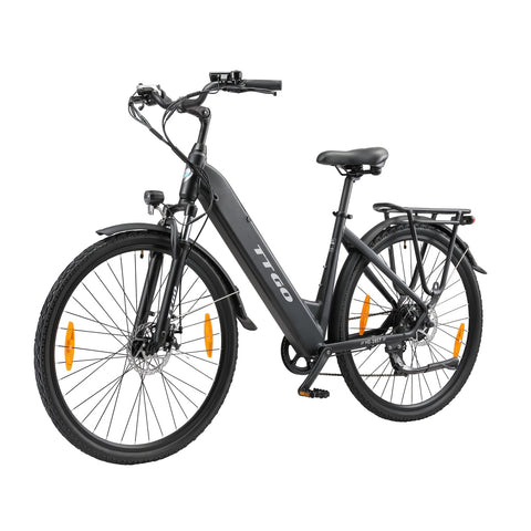 TTGO HZ-28ST Elektrisches Fahrrad - 250W Motor 36V20AH Akku 28 Zoll Reifen Mechanische Scheibenbremsen - Schwarz