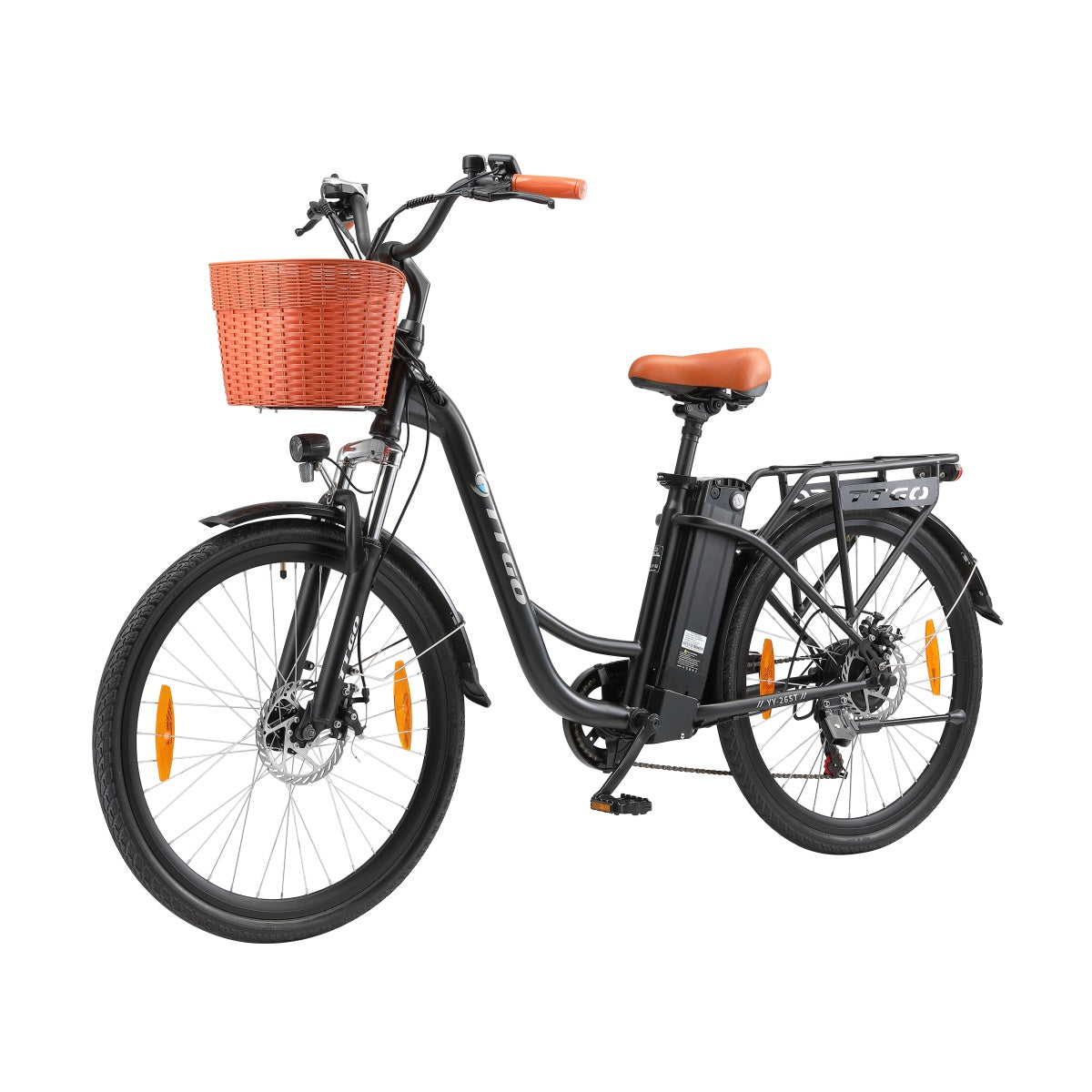 Vélo électrique TTGO YY-26ST - Moteur 250W Batterie 36V14.5AH Pneus 26 pouces Freins à disque mécaniques - Noir