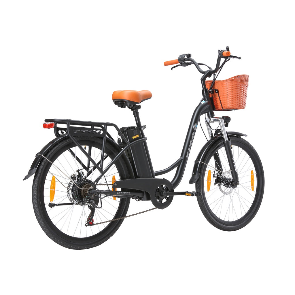 Vélo électrique TTGO YY-26ST - Moteur 250W Batterie 36V14.5AH Pneus 26 pouces Freins à disque mécaniques - Noir
