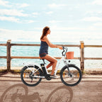 Vélo électrique TTGO YY-26ST - Moteur 250W Batterie 36V14.5AH Pneus 26 pouces Freins à disque mécaniques - Blanc