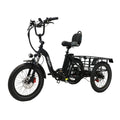 ONESPORT OT30 Three-Wheeled Electric Bicycle - 500W Motor 48V13AH Battery 20 Inch Tires Hydraulic Brake - Black