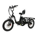 ONESPORT OT30 Three-Wheeled Electric Bicycle - 500W Motor 48V13AH Battery 20 Inch Tires Hydraulic Brake - Black