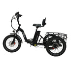 ONESPORT OT30 Three-Wheeled Electric Bicycle - 500W Motor 48V13AH Battery 20 Inch Tires Hydraulic Brake - Black