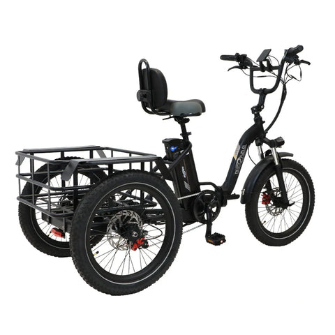 ONESPORT OT30 Dreirädriges Elektrofahrrad - 500W Motor 48V13AH Batterie 20 Zoll Reifen Hydraulikbremse - Schwarz
