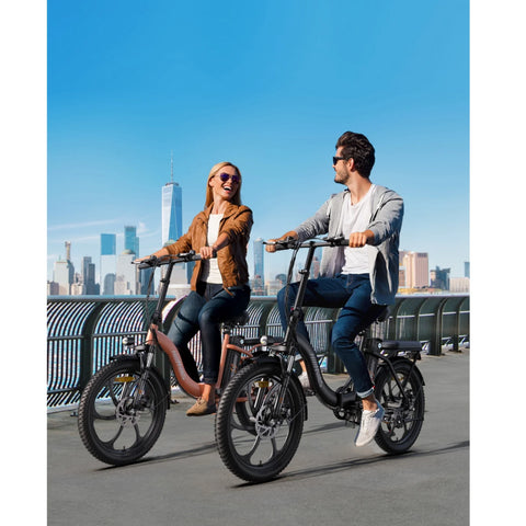 HillMiles MilePort 1 E-Bike – 250W Motor 36V13Ah Akku 20 Zoll Reifen Mechanische Scheibenbremse - Grün