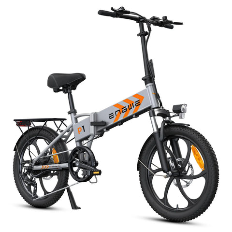ENGWE P1 E-Bike - 20 Zoll Reifen 250W Motor 36V13AH Akku  Mechanische Scheibenbremsen - Silber