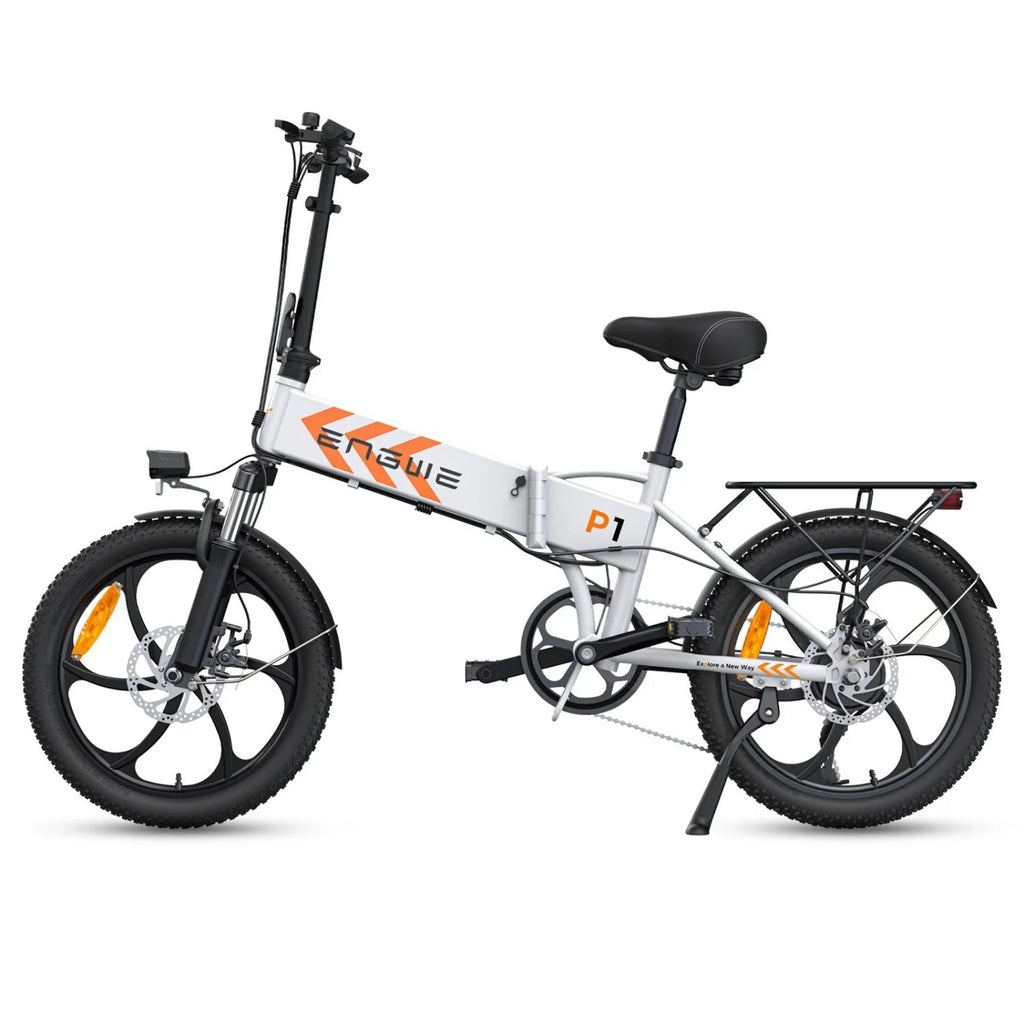 Vélo électrique ENGWE P1 - Pneus 20 pouces Moteur 250W Batterie 36V13AH Freins à disque mécaniques - Blanc