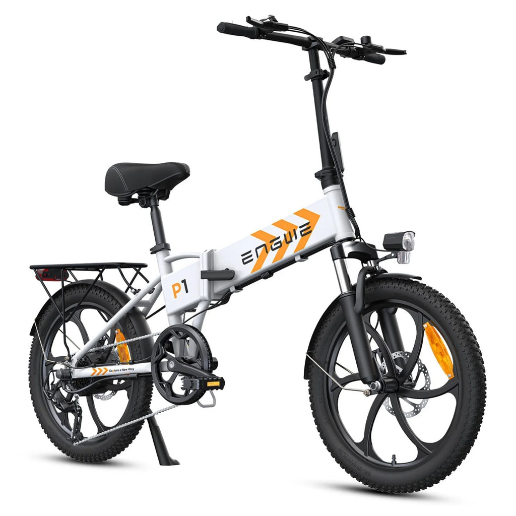 Vélo électrique ENGWE P1 - Pneus 20 pouces Moteur 250W Batterie 36V13AH Freins à disque mécaniques - Blanc