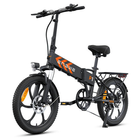 ENGWE P1 E-Bike - 20 Zoll Reifen 250W Motor 36V13AH Akku  Mechanische Scheibenbremsen - Schwarz