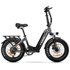 Vélo électrique TTGO F6 - Moteur 250 W Batterie 36 V 25 Ah Pneus 20 Pouces Freins Hydrauliques - Noir-Gris