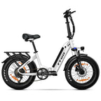 TTGO F6 E-Bike - Moteur 250W Batterie 36V25AH Pneus 20 Pouces Freins Hydrauliques - Blanc