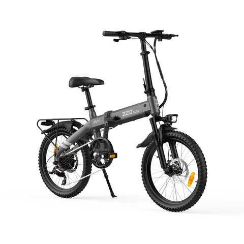 E-Bike PVY Z20 PRO EVO , 250W Motor, 36V14.5AH Batterie , 20 Zoll Reifen Mechanische Scheibenbremsen - Grau