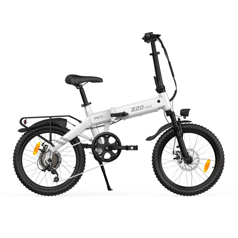 E-Bike PVY Z20 PRO EVO , 250W Motor, 36V14.5AH Batterie , 20 Zoll Reifen Mechanische Scheibenbremsen - Weiß