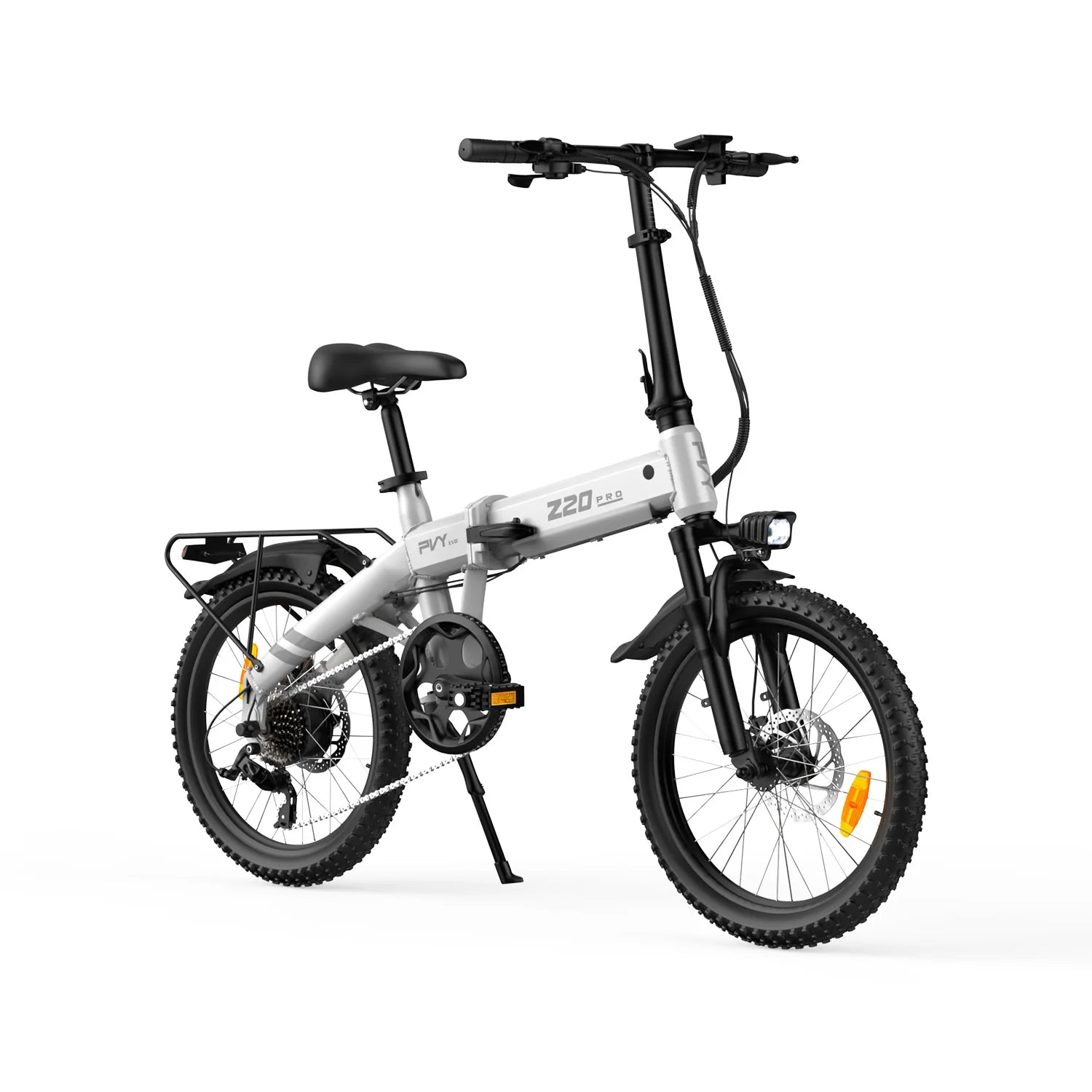 Vélo électrique PVY Z20 PRO EVO, Moteur 250W, Batterie 36V14.5AH, Pneus 20 pouces, Freins à disque mécaniques - Blanc