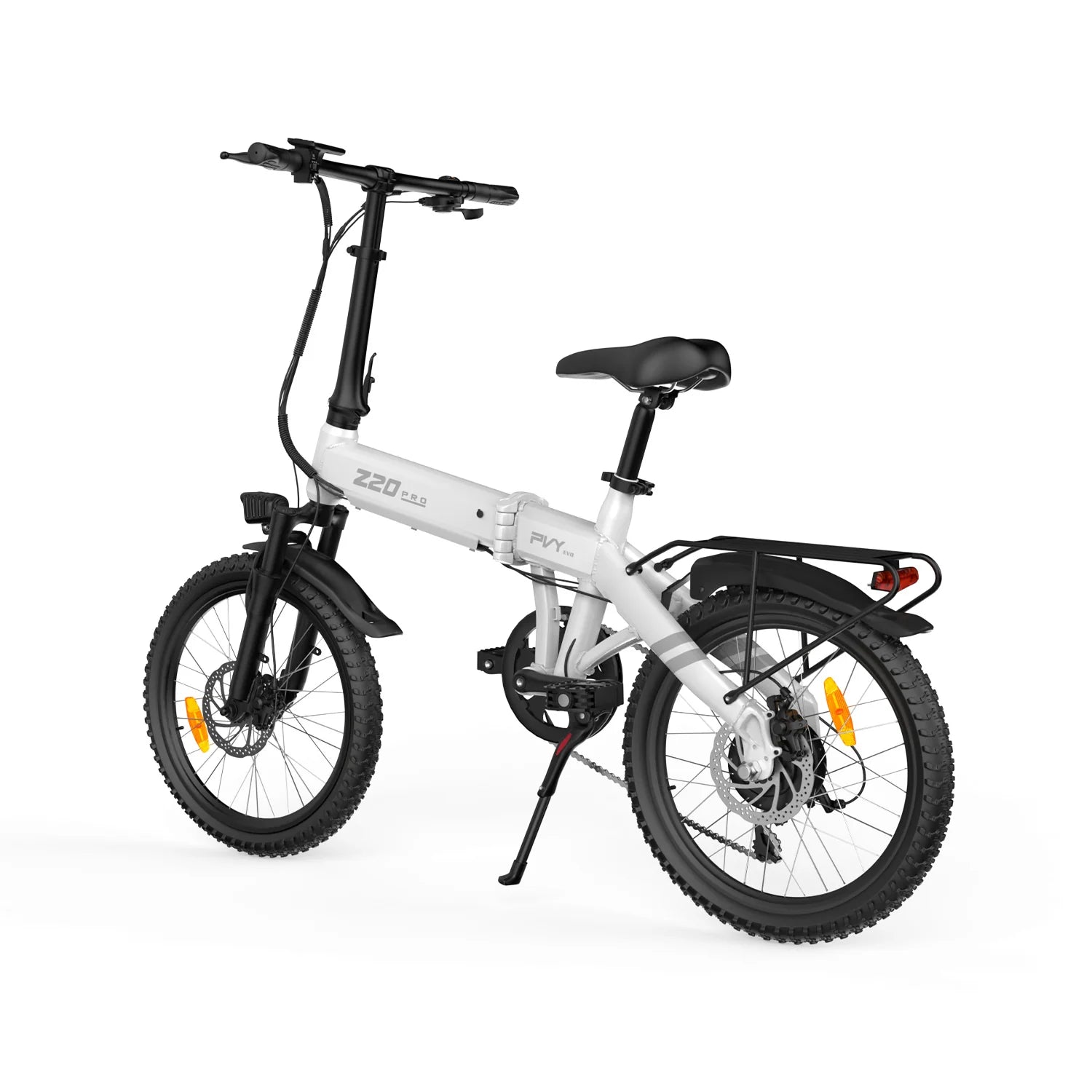 Vélo électrique PVY Z20 PRO EVO, Moteur 250W, Batterie 36V14.5AH, Pneus 20 pouces, Freins à disque mécaniques - Blanc