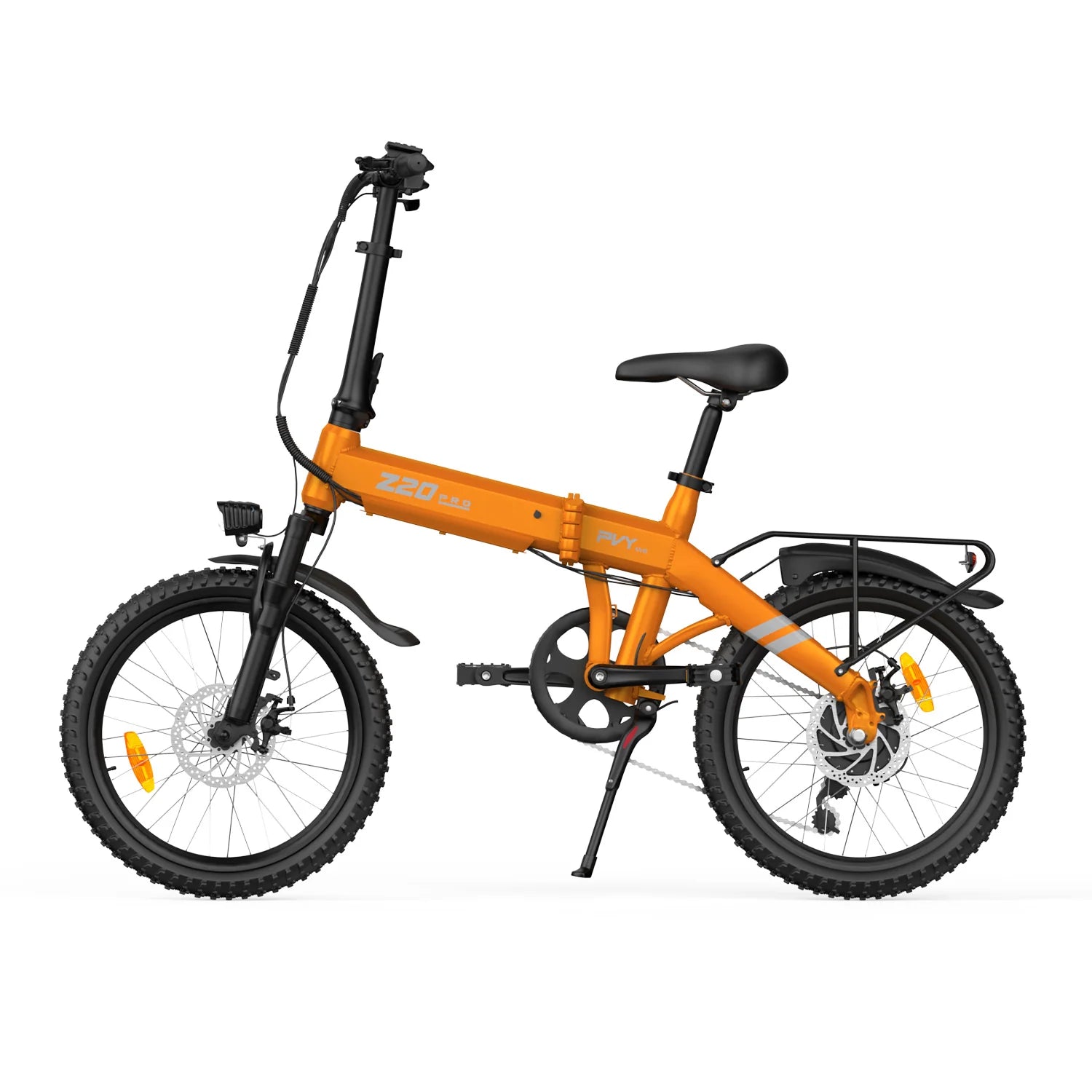 E-Bike PVY Z20 PRO EVO, 250W Motor, 36V14.5AH Battery, 20 Inch Tires Mechanical Disc Brakes - Orange