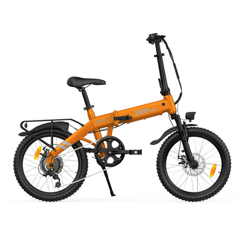 E-Bike PVY Z20 PRO EVO , 250W Motor, 36V14.5AH Batterie , 20 Zoll Reifen Mechanische Scheibenbremsen - Orange