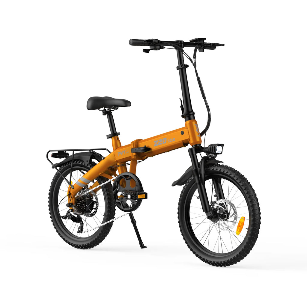 E-Bike PVY Z20 PRO EVO, 250W Motor, 36V14.5AH Battery, 20 Inch Tires Mechanical Disc Brakes - Orange