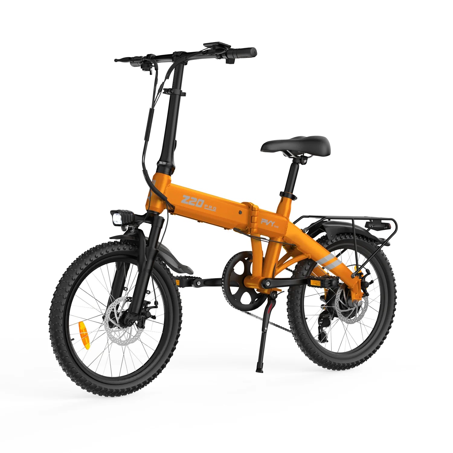 E-Bike PVY Z20 PRO EVO, 250W Motor, 36V14.5AH Battery, 20 Inch Tires Mechanical Disc Brakes - Orange