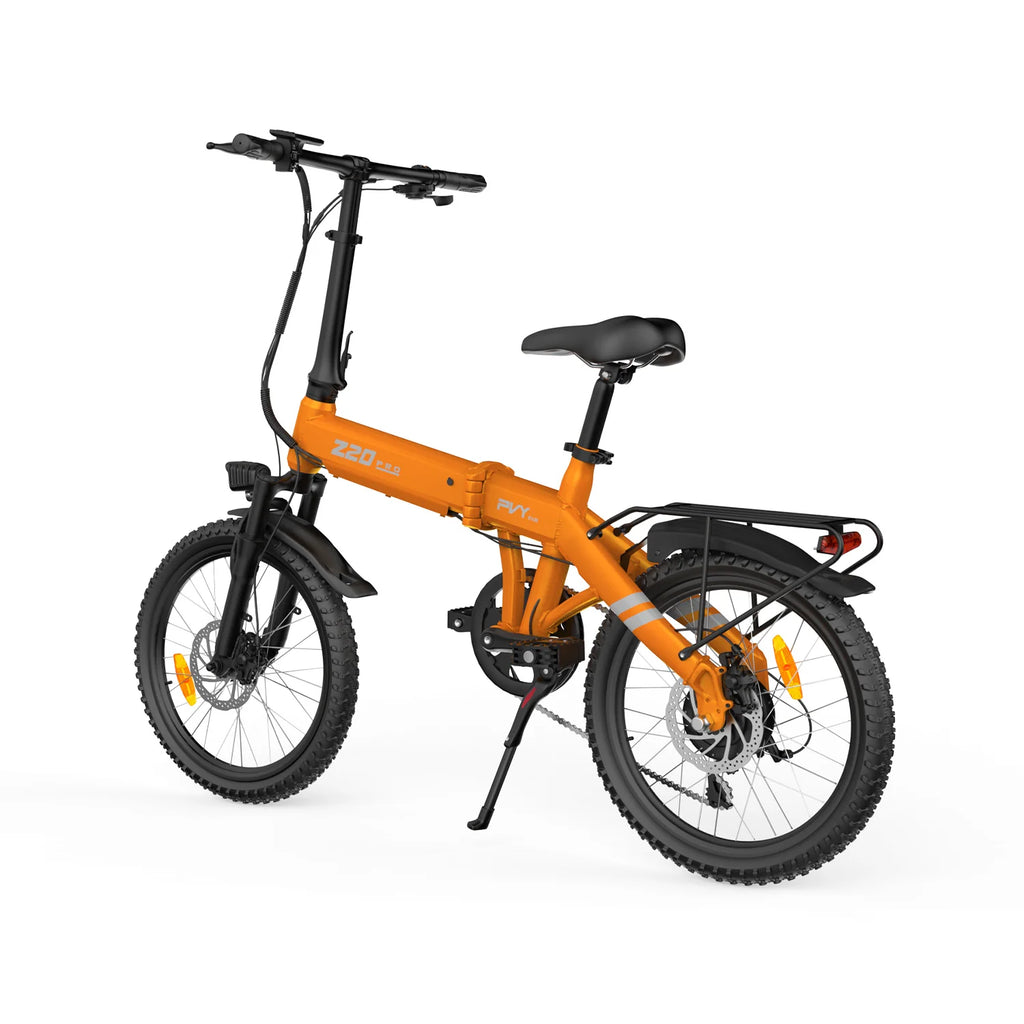 E-Bike PVY Z20 PRO EVO, 250W Motor, 36V14.5AH Battery, 20 Inch Tires Mechanical Disc Brakes - Orange