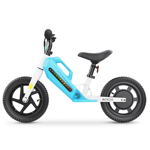 AOKDA AO-K8 Kinder E-Laufrad - Motor 180W Batterie 21.6V5.2AH 12" Reifen - Blau