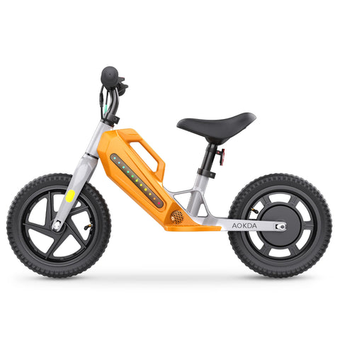 AOKDA AO-K8 Kinder E-Balance Bike - 180W Motor 21.6V 5.2Ah Batterie 12 Zoll Reifen - Orange