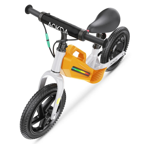 AOKDA AO-K8 Kinder E-Balance Bike - 180W Motor 21.6V 5.2Ah Batterie 12 Zoll Reifen - Orange