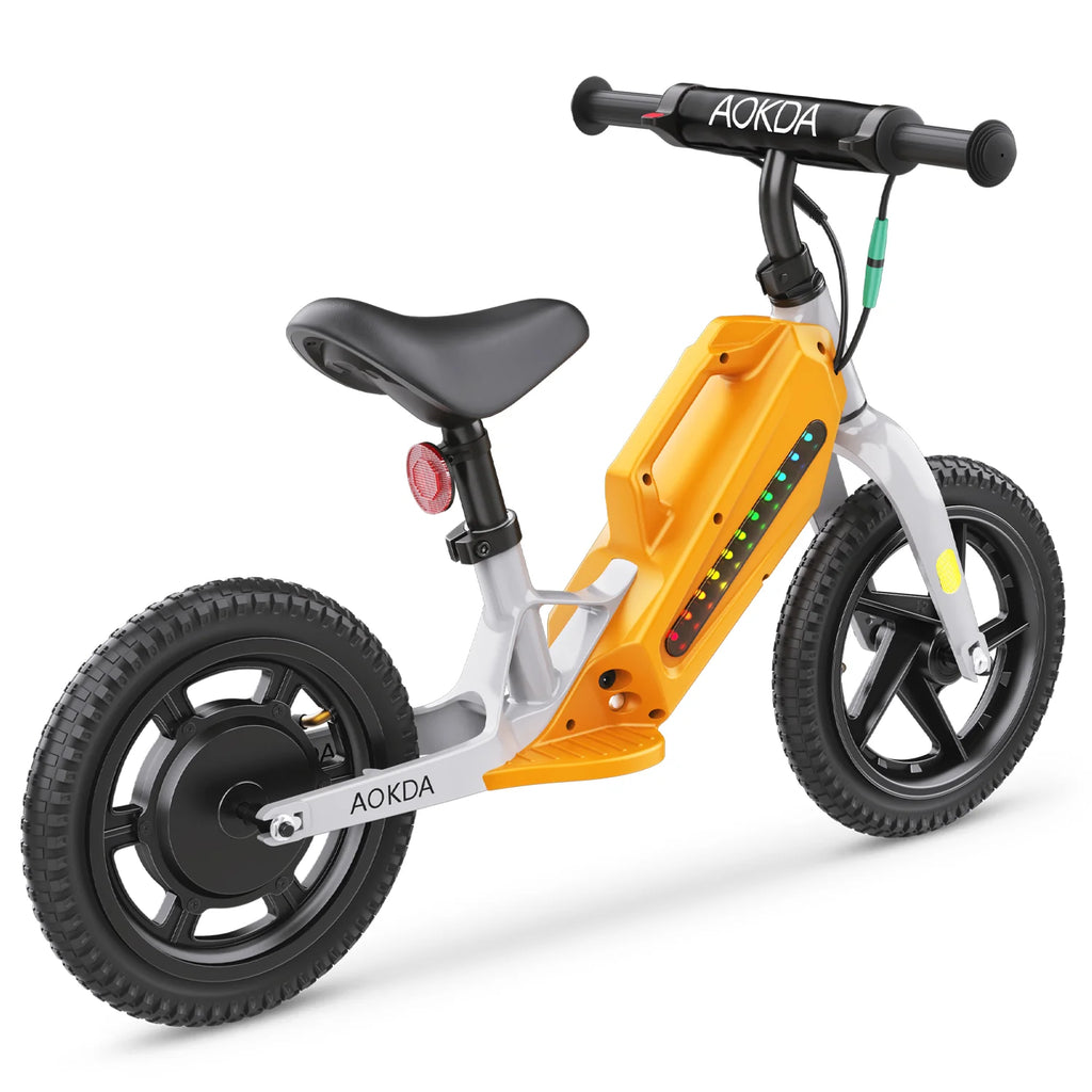 AOKDA AO-K8 Kinder E-Balance Bike - 180W Motor 21.6V 5.2Ah Batterie 12 Zoll Reifen - Orange