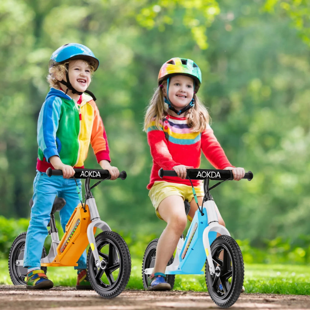 AOKDA AO-K8 Kinder E-Balance Bike - 180W Motor 21.6V 5.2Ah Batterie 12 Zoll Reifen - Orange