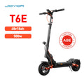 Trottinette électrique JOYOR T6E Certification ABE - Moteur 500W Batterie 48V18AH Pliable Pneus tout-terrain 10" - Noir