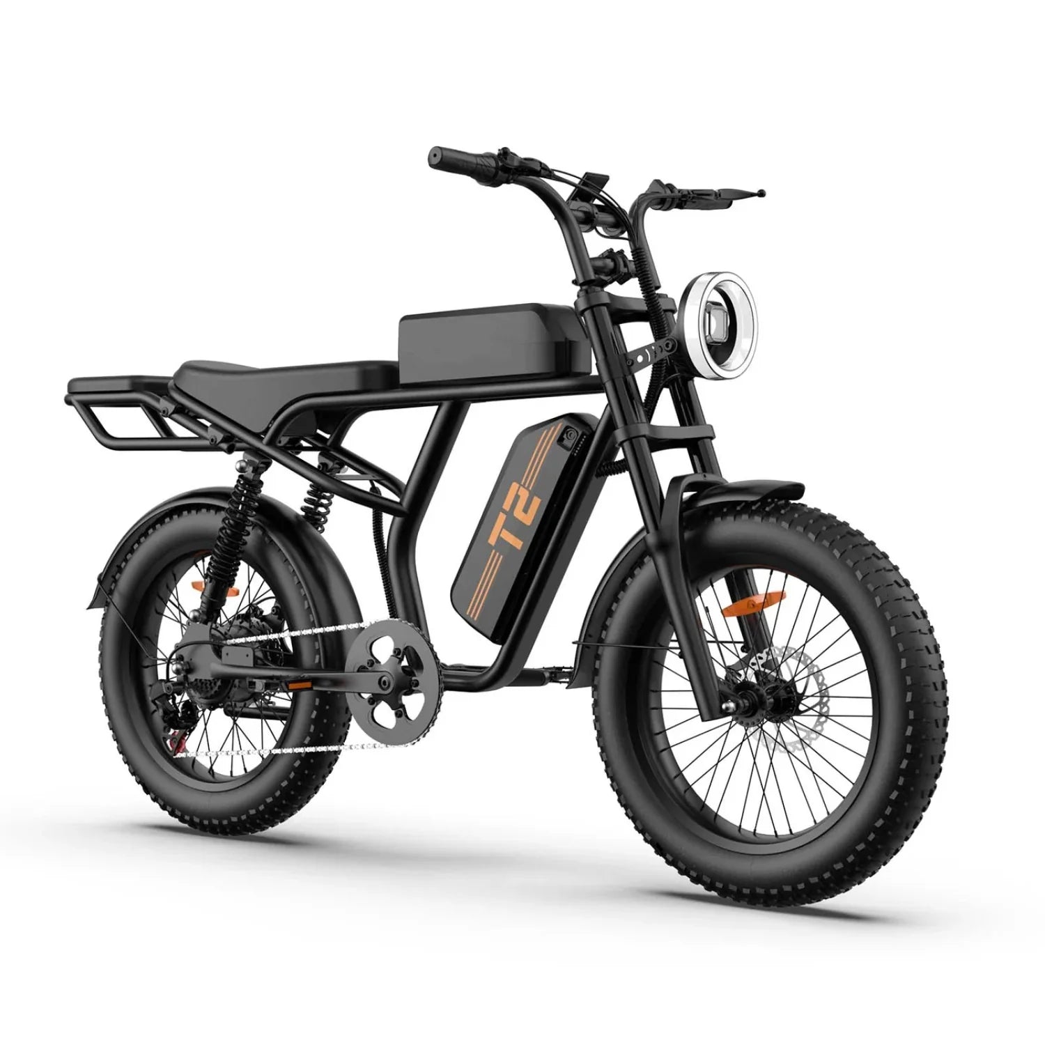 Vélo électrique URLIFE T2 - Moteur 250W Batterie 48V 15.6Ah avec Frein à Disque Assistance au Pédalage - Noir
