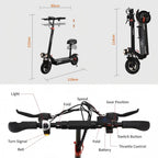 Trottinette électrique KUGOO M4 PRO - 500W Siège amovible Pneus de 10 pouces Pliable - Noir