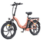 HillMiles MilePort 1 E-Bike – 250W Motor 36V13Ah Battery 20 Inch Tires Mechanical Disc Brake - Red