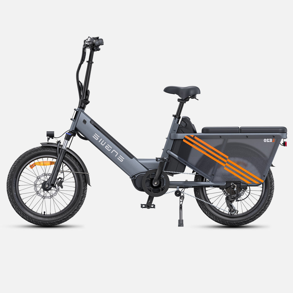 ENGWE LE20 Vélo Électrique UE - Pneus 20 Pouces Moteur 250W Double Batterie 48V38.4AH Freins Hydrauliques - Gris