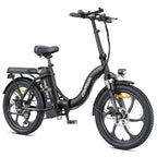 HillMiles MilePort 1 E-Bike – 250W Motor 36V13Ah Battery 20 Inch Tires Mechanical Disc Brake - Black