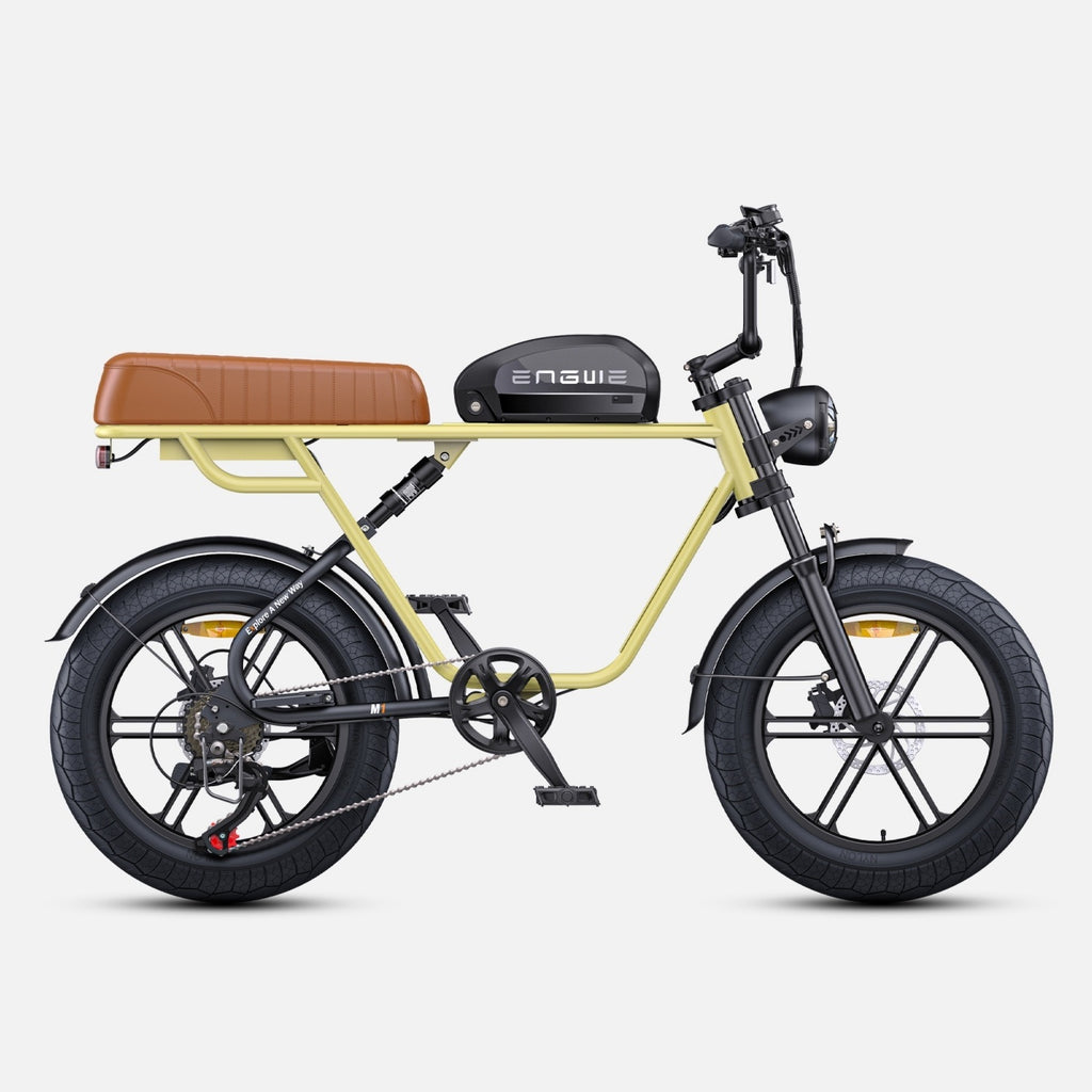 Vélo électrique ENGWE M1 NL - Moteur 250W Batterie 48V15.6AH Pneus 20 pouces Freins à disque hydrauliques Levier de vitesse sans poignée - Jaune