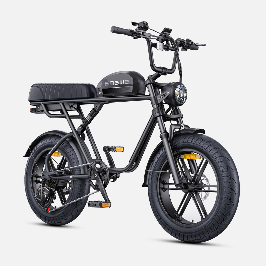 Electric Bicycle ENGWE M1 NL - 250W Motor 48V15.6AH Battery 20-inch Tires Hydraulic Disc Brakes Gripless Gear Shift Knob - Black