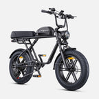 Electric Bicycle ENGWE M1 NL - 250W Motor 48V15.6AH Battery 20-inch Tires Hydraulic Disc Brakes Gripless Gear Shift Knob - Black