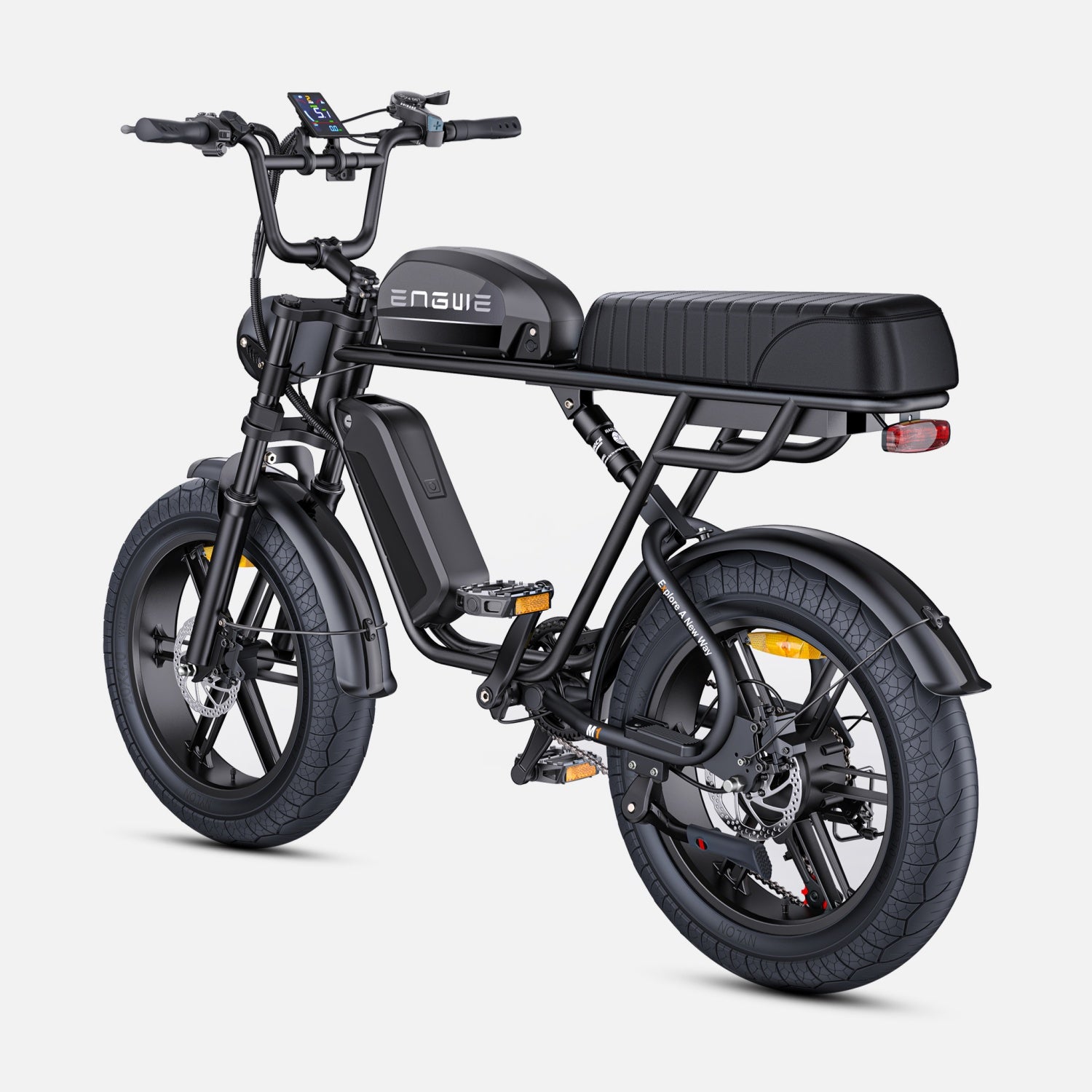 Electric Bicycle ENGWE M1 NL - 250W Motor 48V28.6AH Battery 20-inch Tires Hydraulic Disc Brakes Grip Shifter - Black