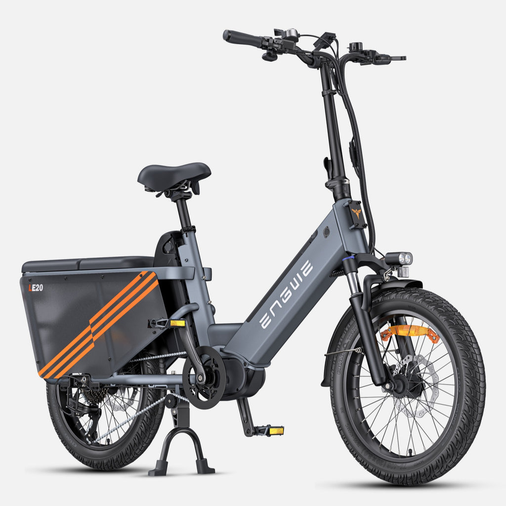 ENGWE LE20 Vélo Électrique UE - Pneus 20 Pouces Moteur 250W Double Batterie 48V38.4AH Freins Hydrauliques - Gris