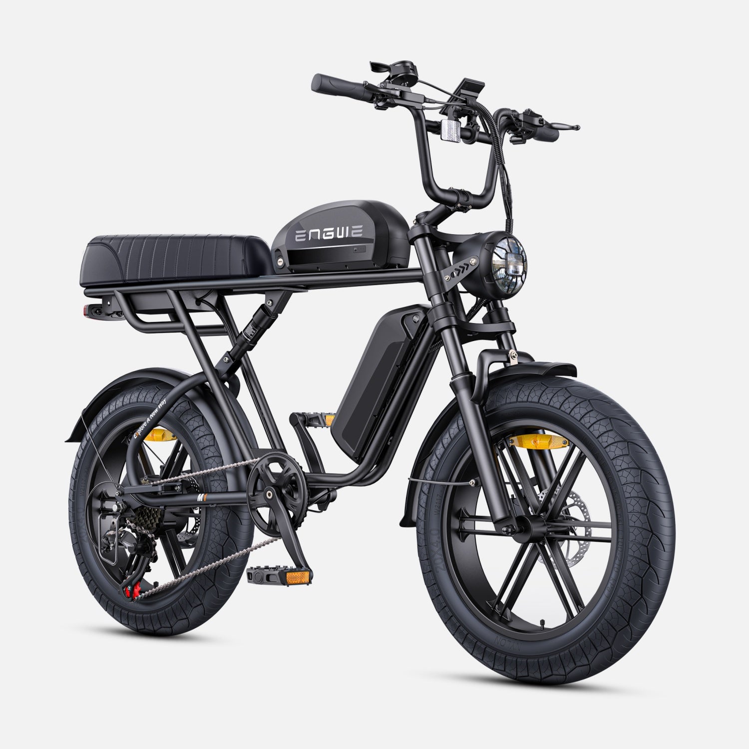 Electric Bicycle ENGWE M1 EU - 250W Motor 48V28.6AH Battery 20-Inch Tires Hydraulic Disc Brakes - Black