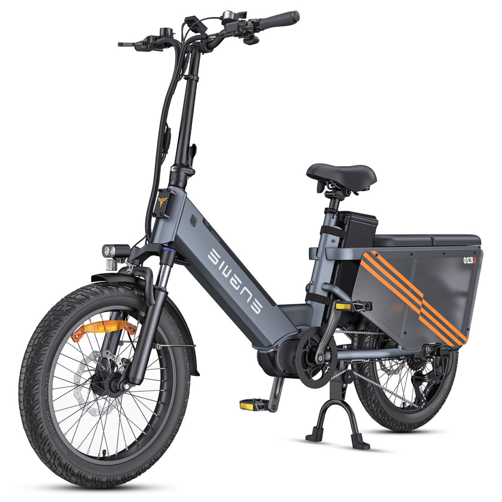 ENGWE LE20 EU Vélo électrique - Pneus de 20 pouces Moteur de 250 W Batterie unique de 48V19.2AH Freins hydrauliques - Gris
